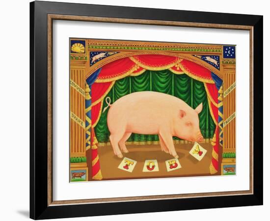 Toby the Learned Pig, 1998-Frances Broomfield-Framed Giclee Print