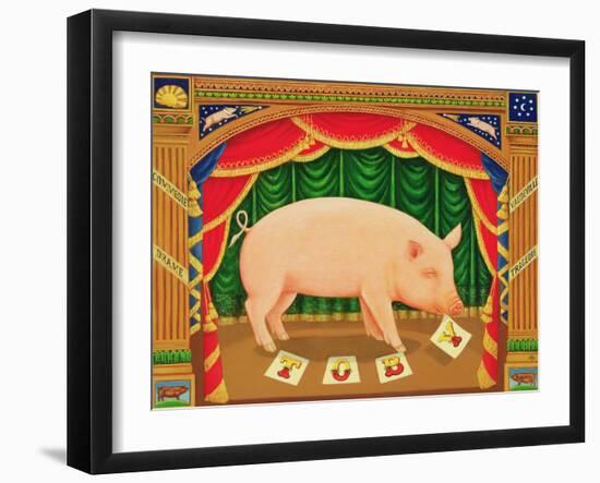 Toby the Learned Pig, 1998-Frances Broomfield-Framed Giclee Print