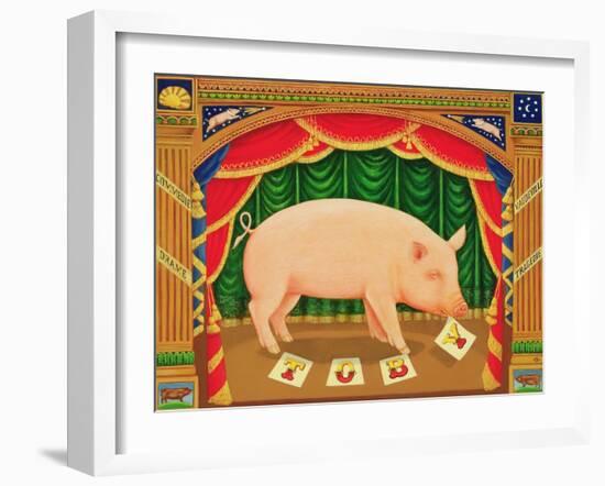 Toby the Learned Pig, 1998-Frances Broomfield-Framed Giclee Print