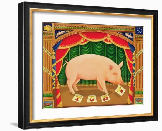 Toby the Learned Pig, 1998-Frances Broomfield-Framed Giclee Print