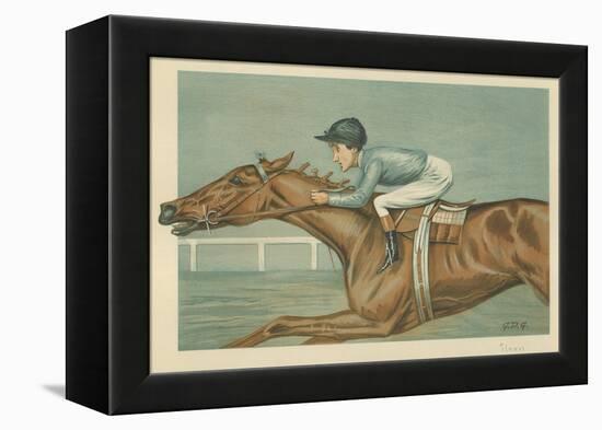 Tod Sloan, an American Jockey, 25 May 1899, Vanity Fair Cartoon-Godfrey Douglas Giles-Framed Premier Image Canvas