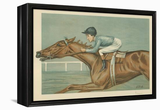Tod Sloan, an American Jockey, 25 May 1899, Vanity Fair Cartoon-Godfrey Douglas Giles-Framed Premier Image Canvas