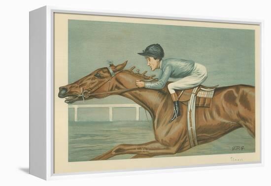 Tod Sloan, an American Jockey, 25 May 1899, Vanity Fair Cartoon-Godfrey Douglas Giles-Framed Premier Image Canvas