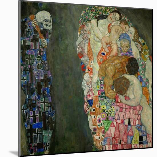 Tod und Leben. Oil on canvas (before 1911, finished 1915) 178 x 198 cm D 183.-Gustav Klimt-Mounted Giclee Print