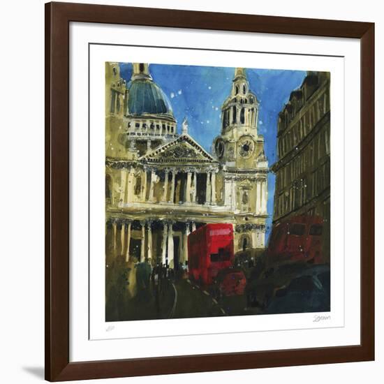 Today and Yesterday St. Paul's, London-Susan Brown-Framed Collectable Print