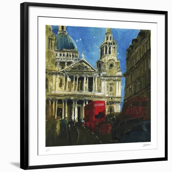 Today and Yesterday St. Paul's, London-Susan Brown-Framed Collectable Print