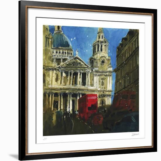 Today and Yesterday St. Paul's, London-Susan Brown-Framed Collectable Print