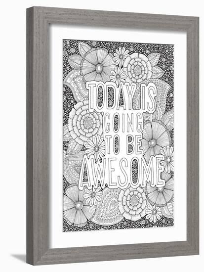 Today is Going to be Awesome-Hello Angel-Framed Giclee Print