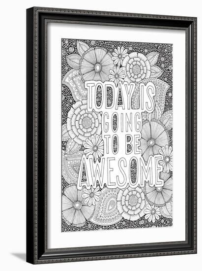 Today is Going to be Awesome-Hello Angel-Framed Giclee Print