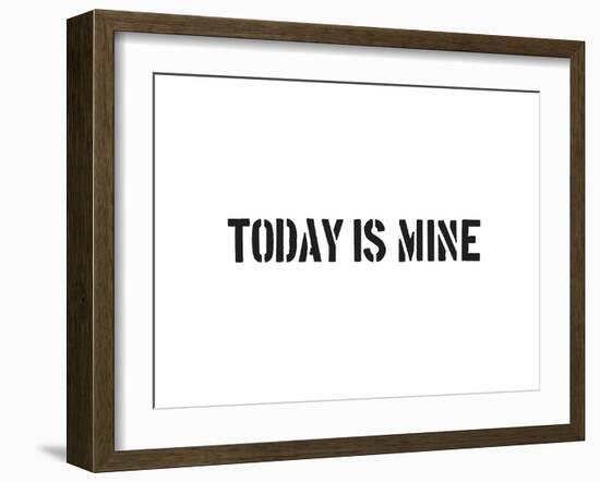 Today Is Mine-SM Design-Framed Art Print