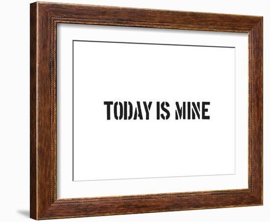 Today Is Mine-SM Design-Framed Art Print