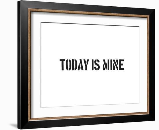 Today Is Mine-SM Design-Framed Art Print