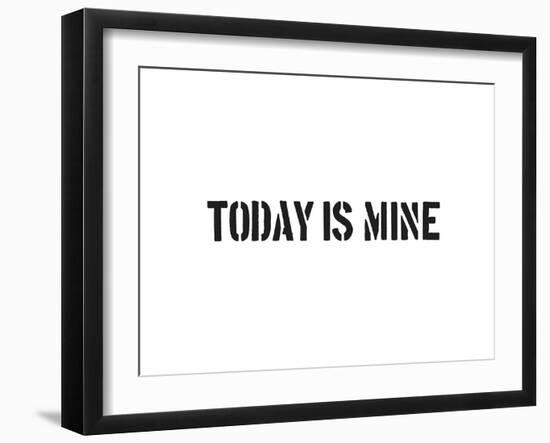 Today Is Mine-SM Design-Framed Art Print