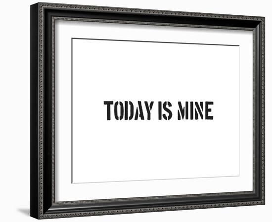 Today Is Mine-SM Design-Framed Art Print