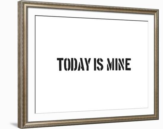 Today Is Mine-SM Design-Framed Art Print