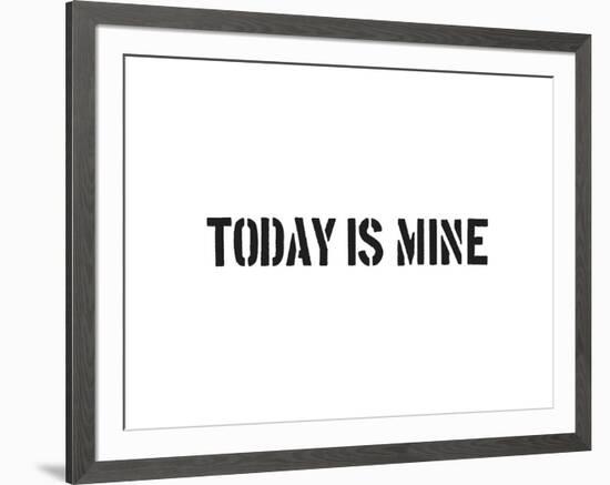 Today Is Mine-SM Design-Framed Art Print