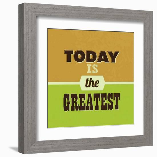 Today Is the Greatest 1-Lorand Okos-Framed Art Print