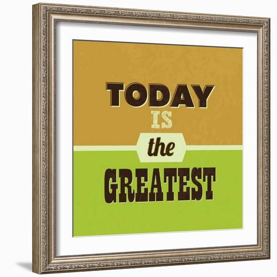 Today Is the Greatest 1-Lorand Okos-Framed Art Print