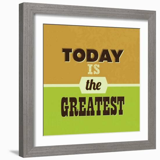 Today Is the Greatest 1-Lorand Okos-Framed Art Print