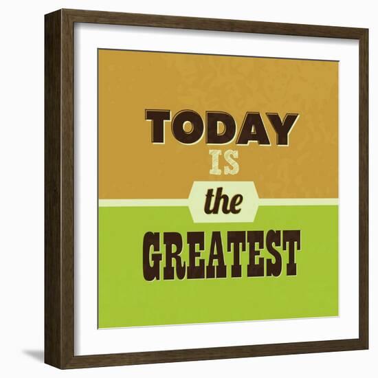 Today Is the Greatest 1-Lorand Okos-Framed Art Print