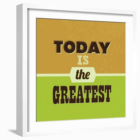 Today Is the Greatest 1-Lorand Okos-Framed Art Print