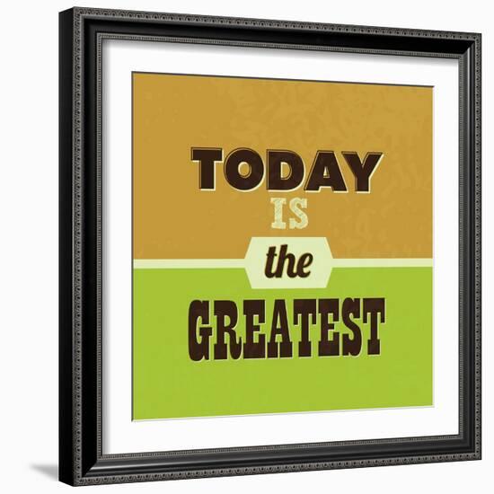 Today Is the Greatest 1-Lorand Okos-Framed Art Print