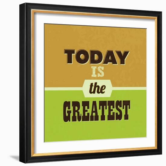 Today Is the Greatest 1-Lorand Okos-Framed Art Print