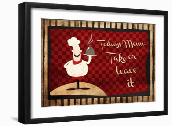 Todays Menu-Jace Grey-Framed Art Print