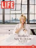 Martha Stewart in her Office at Martha Stewart Living Omnimedia, Inc., October 6, 2006-Todd Eberle-Framed Premier Image Canvas