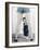 Toddler Standing Behind Woman's Legs Looking Through-Nora Hernandez-Framed Giclee Print