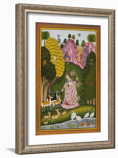 Todi Ragini, Second Wife of Hindol Raga-null-Framed Art Print