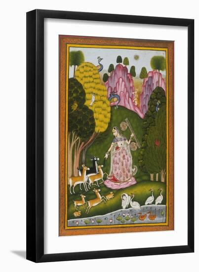 Todi Ragini, Second Wife of Hindol Raga-null-Framed Art Print