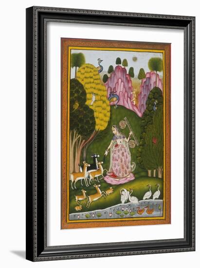 Todi Ragini, Second Wife of Hindol Raga-null-Framed Art Print