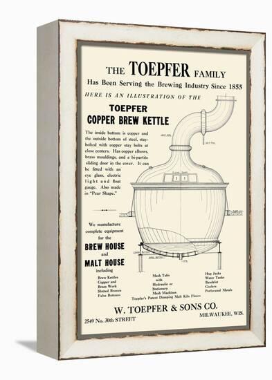Toepfer Copper Brew Kettle-null-Framed Stretched Canvas