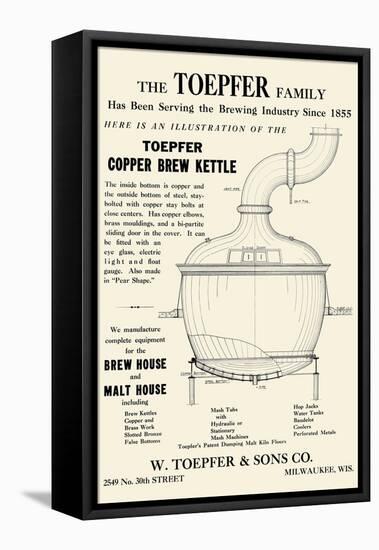 Toepfer Copper Brew Kettle-null-Framed Stretched Canvas