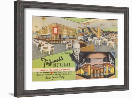 Toffenetti Restaurant, Times Square-null-Framed Art Print