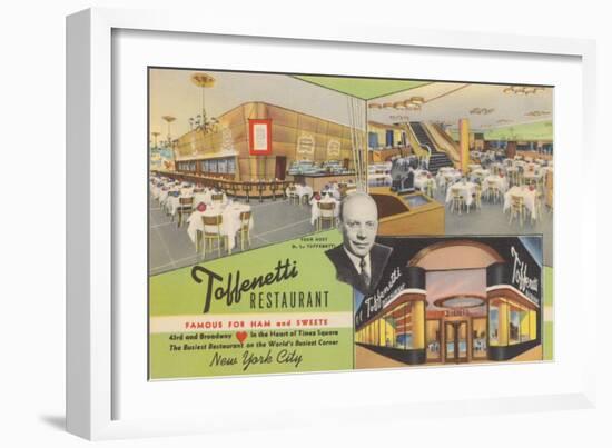 Toffenetti Restaurant, Times Square-null-Framed Art Print