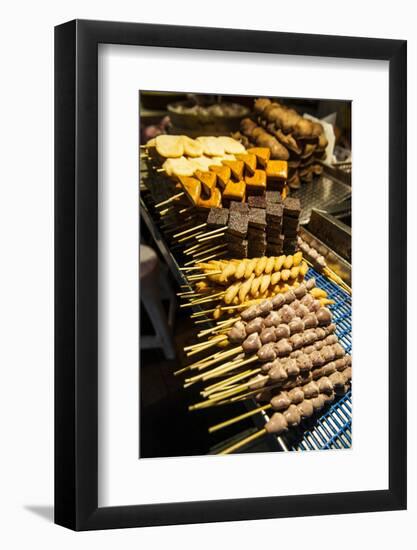 Tofu for Sale, Shilin Night Market, Taipei, Taiwan, Asia-Michael Runkel-Framed Photographic Print