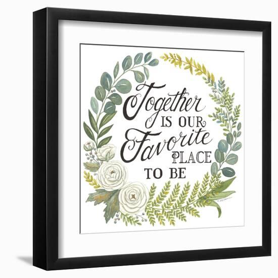 Together is our Favorite Place to Be-Deb Strain-Framed Art Print