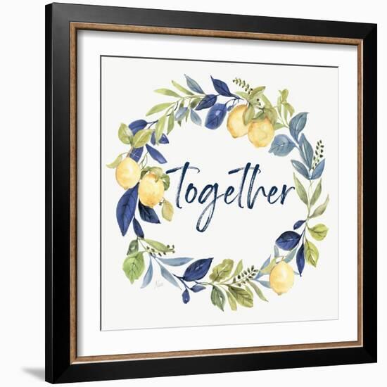 Together Wreath-null-Framed Art Print