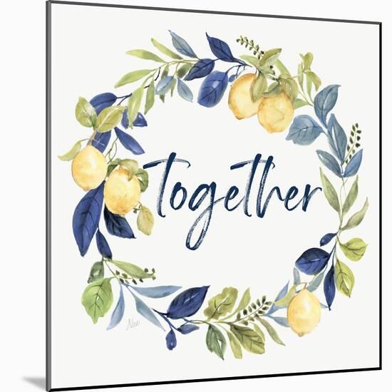 Together Wreath-null-Mounted Art Print