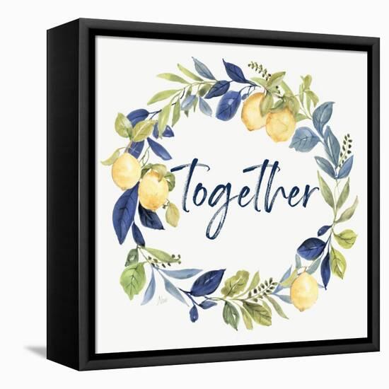 Together Wreath-null-Framed Stretched Canvas