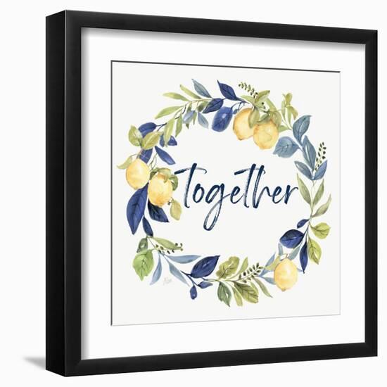 Together Wreath-null-Framed Art Print