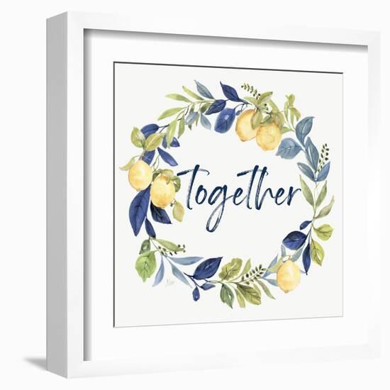 Together Wreath-null-Framed Art Print