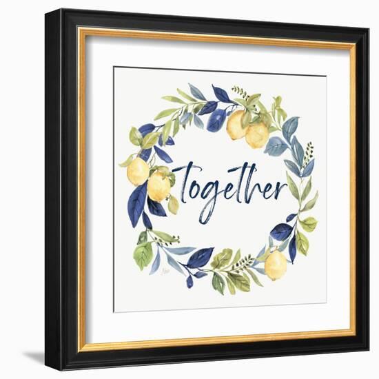 Together Wreath-null-Framed Art Print