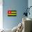 Togo Flag Design with Wood Patterning - Flags of the World Series-Philippe Hugonnard-Art Print displayed on a wall