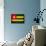 Togo Flag Design with Wood Patterning - Flags of the World Series-Philippe Hugonnard-Framed Stretched Canvas displayed on a wall