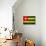 Togo Flag Design with Wood Patterning - Flags of the World Series-Philippe Hugonnard-Premium Giclee Print displayed on a wall