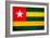 Togo Flag Design with Wood Patterning - Flags of the World Series-Philippe Hugonnard-Framed Premium Giclee Print