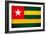 Togo Flag Design with Wood Patterning - Flags of the World Series-Philippe Hugonnard-Framed Premium Giclee Print